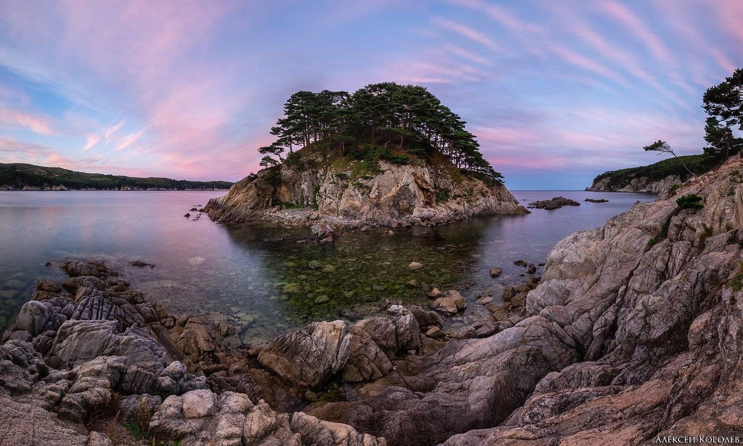 россия, дальний восток, приморье, приморский край, полуостров гамова, море, японское море, закат, остров, панорама, природа, пейзаж, russia, far east, primorsky territory, gamova peninsula, sea, sea of ​​japan, sunset, island, panorama, nature, landscape, Алексей Королёв