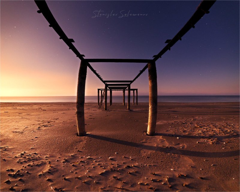 закат луны, пляж, пейзаж, космос, утро, рассвет, сюрреализм, природа Жизнь на Марсеphoto preview