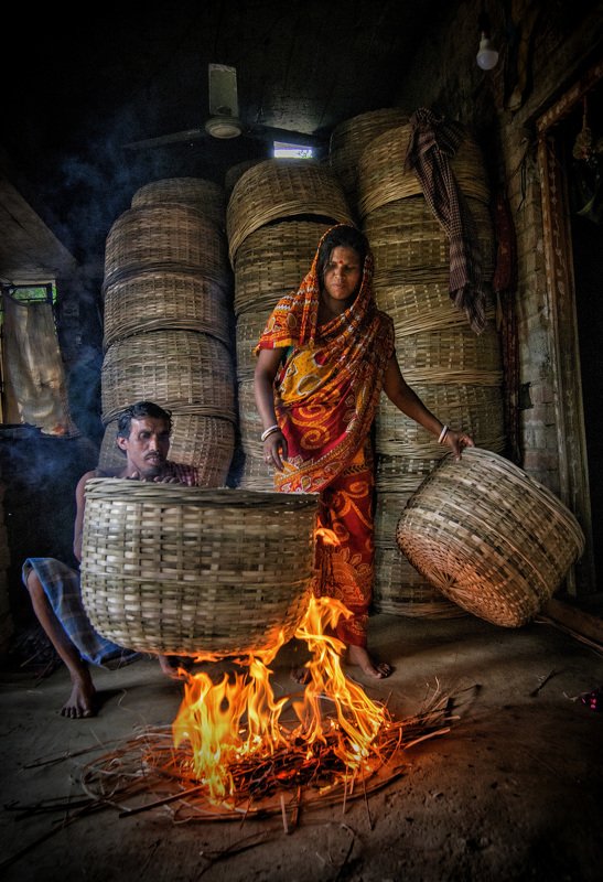 Basket making industry.photo preview