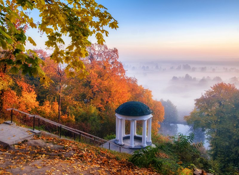 sunrise dawn landscape Осенний Седневphoto preview