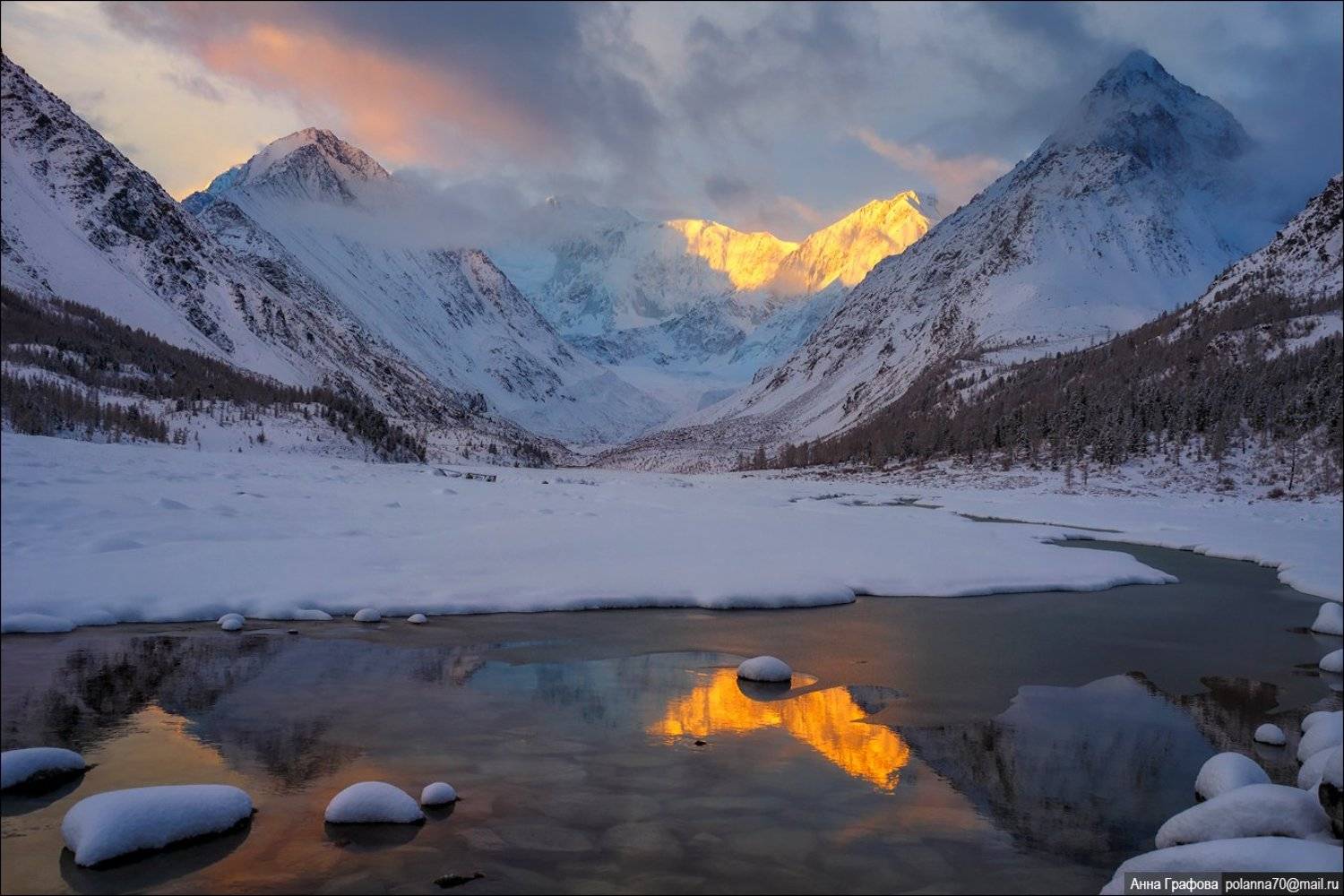 алтай, горы, горный алтай,рассвет, катунский хребет, #весна2019, белуха, май, аня графова, Аня Графова