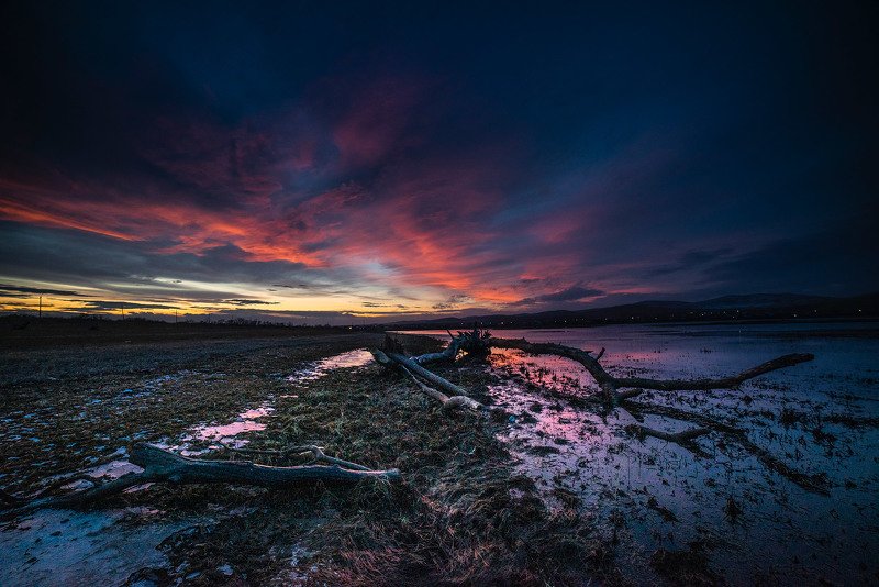 закат, осень, широкий угол, хакасия Осенний закатphoto preview