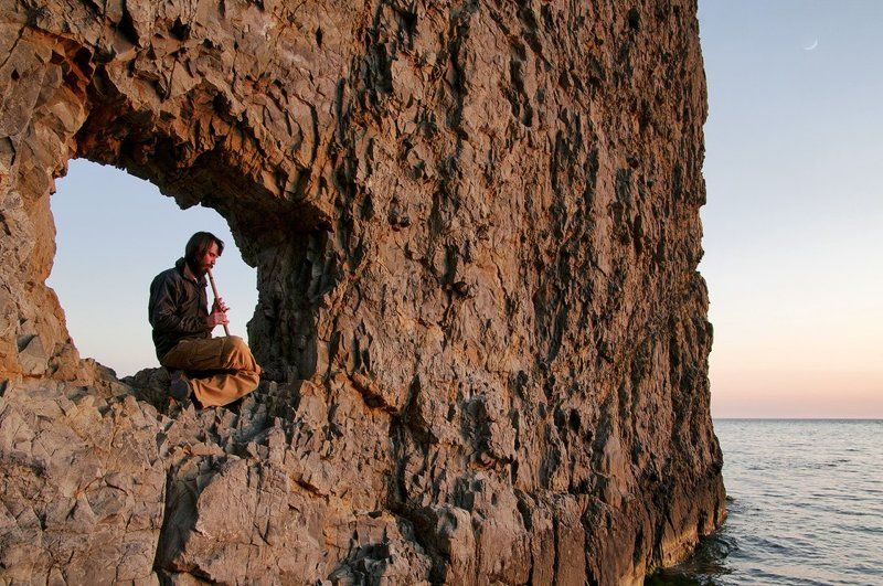 флейта, музыка, море Флейта для луны...photo preview