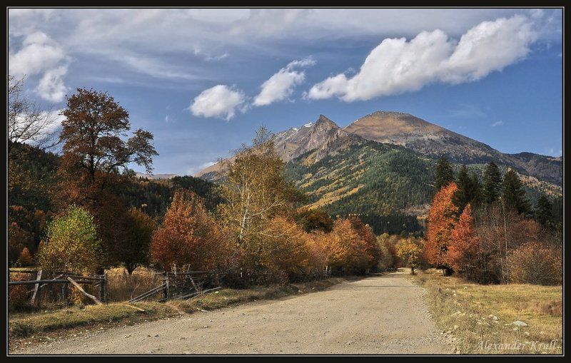 кавказ, кчр, горы, осень, загедан Осень в долине Загедан.photo preview