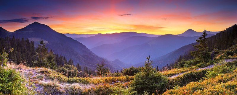 карпаты, горы, мармаросы, утро, рассвет Мармарошское утроphoto preview