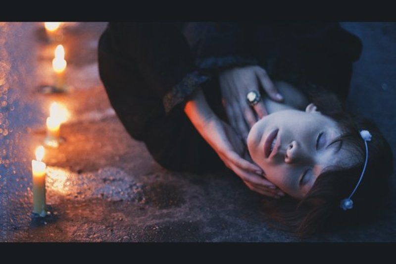 вечер, дождь, мокрый асфаль, девушка, винтаж, камея, сны, прикосновения, чувственный Eventidephoto preview