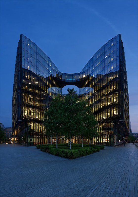 london, 7 more, pricewaterhousecoopers office, blue hour, англия, лондон London: 7 Morephoto preview