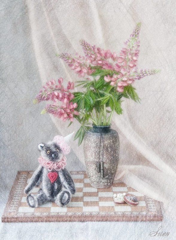 натюрморт с люпинамиphoto preview