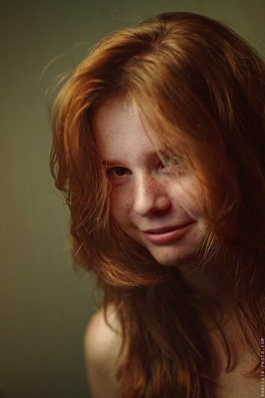 рыжая, девушка, волосы, Таняphoto preview