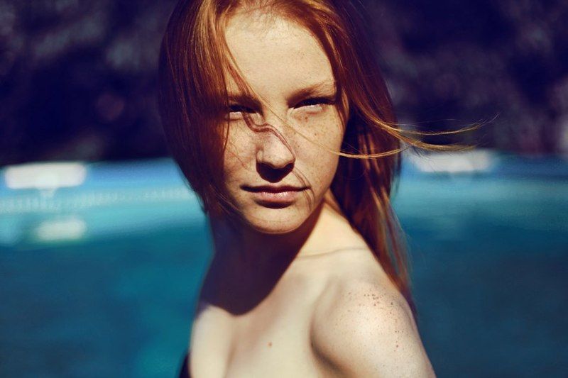 портрет, природа, девушка, модель, лето, цвет, веснушки ***photo preview