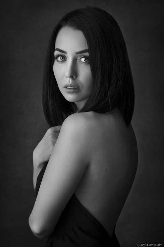 girl, portrait, art, девушка, портрет, черно-белое, blackandwhite photo preview