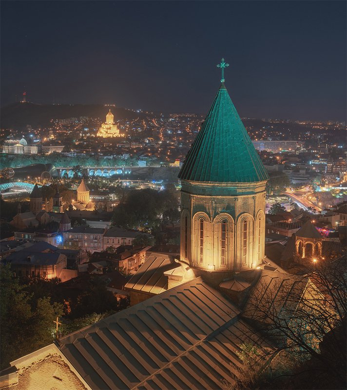тбилиси, старый тбилиси, грузия, ночной город Ночной Тбилисиphoto preview