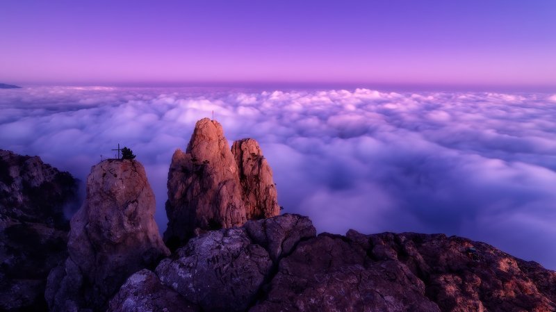 крым Сумерки Ай-Петриphoto preview