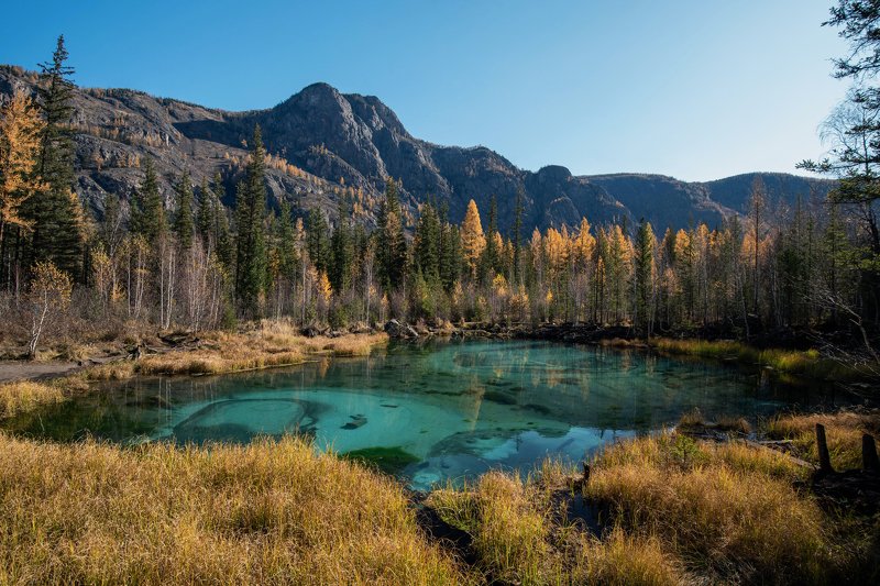 горы, озеро, осено Глаза Алтаяphoto preview
