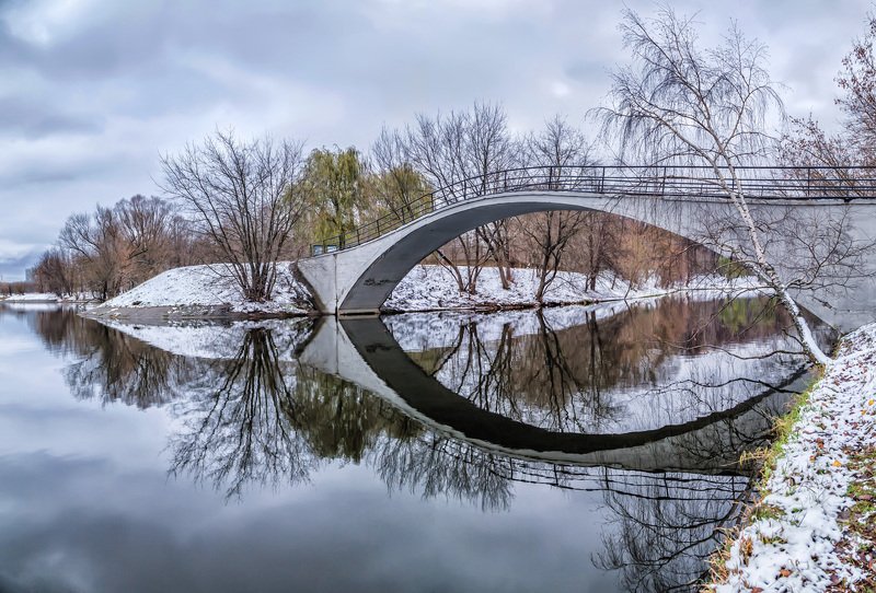 осень, пруд, мост, москва Поздняя осеньphoto preview