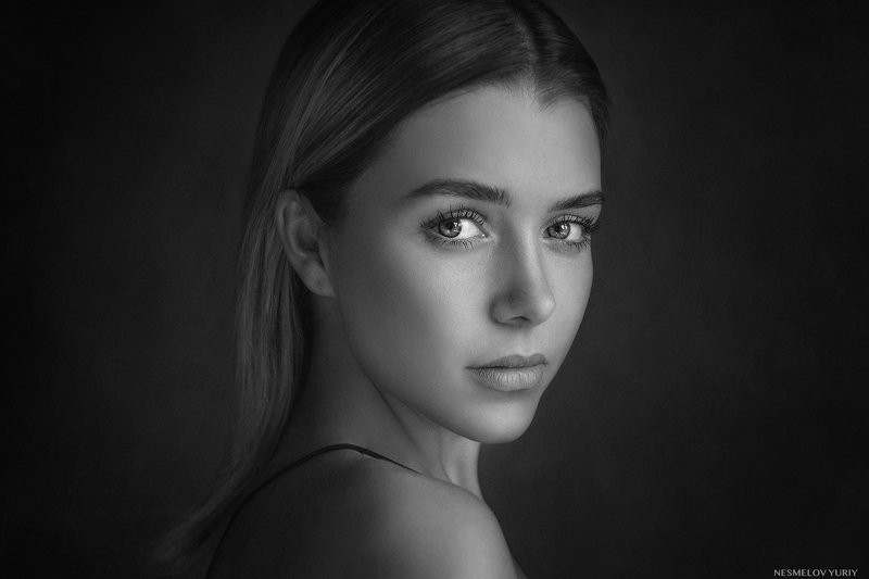 girl, portrait, art, девушка, портрет, черно-белое, blackandwhite photo preview