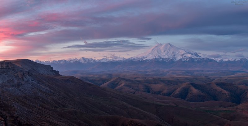 бермамыт, приэльбрусье, эльбрус, кавказ, северный кавказ, осень, рассвет, горы \