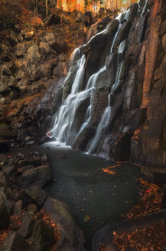 приморский край водопад горбатый шкотовский шкотово владивосток вода осень листья дмитрий подкопаев Водопад Горбатыйphoto preview