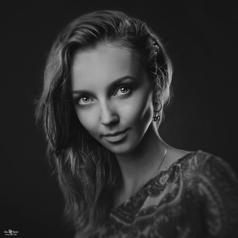 девушка, портрет, студия, улыбка, глаза, злата, фотография ***photo preview