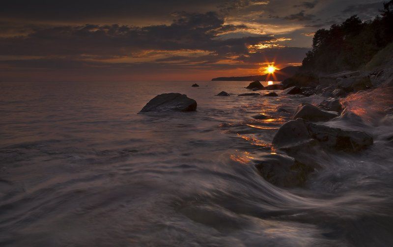 море, закат В краю магнолий ..))photo preview