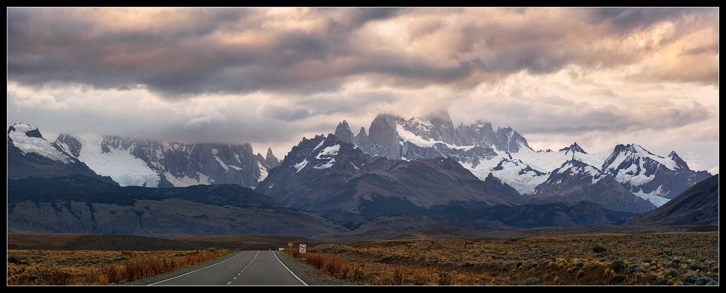 Дорога к Фиц Рою( закат). Автор: Виктория Роготнева аргентина, фиц рой, утро, горы, Виктория Роготнева