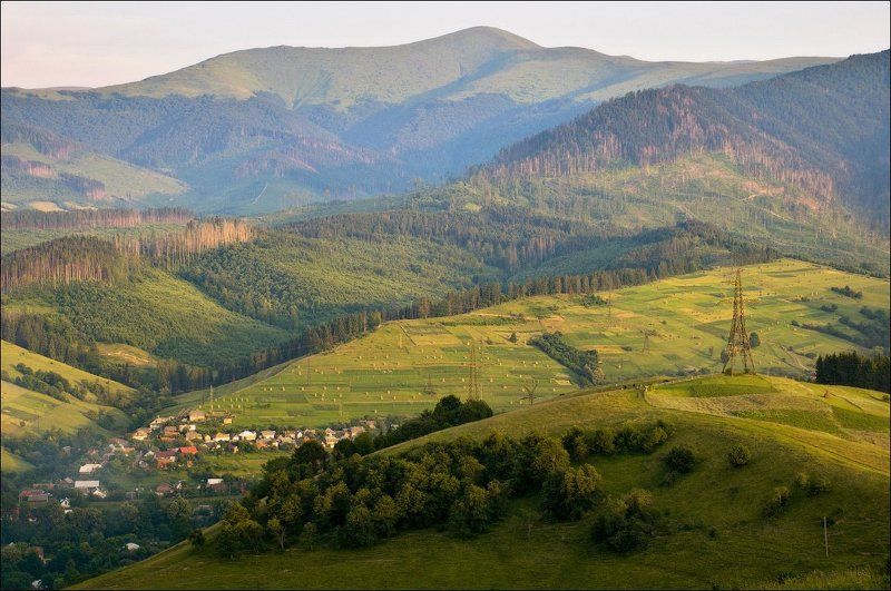 карпаты, вечер Вечер над Карпатамиphoto preview