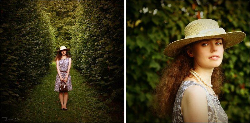 портрет, девушка, романтика, парк, романы Ей рано нравились романы..photo preview