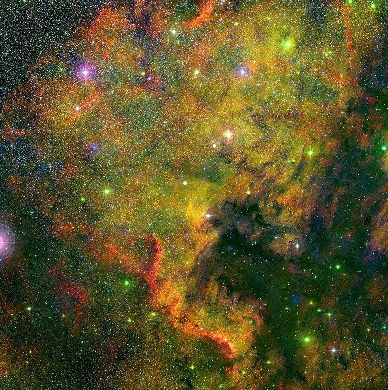 америка, небо, звёзды, туманность, астрономия Туманность Северная Америкаphoto preview