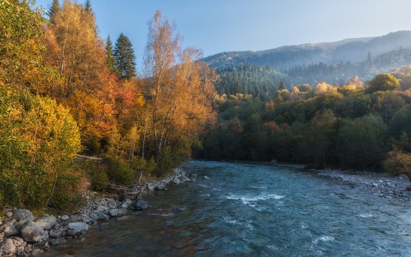 Встречая утро над Большой Лабой...photo preview