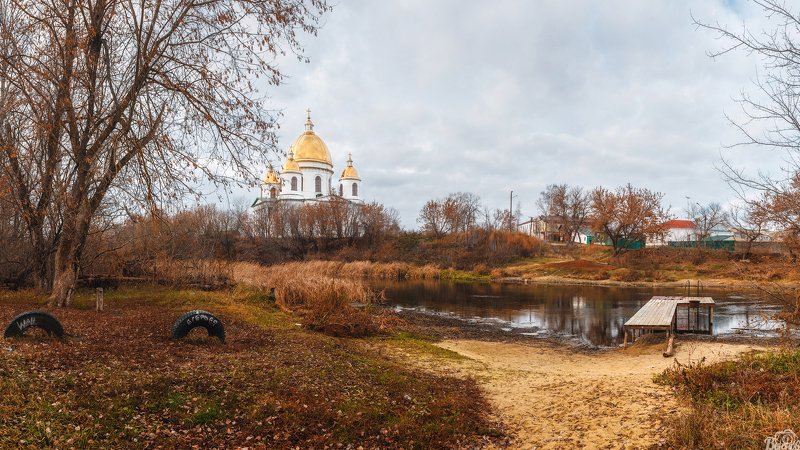 моршанск, тамбовская область, тамбовщина, собор, цна, река, река цна, троицкий собор Осенний Моршанск фото превью