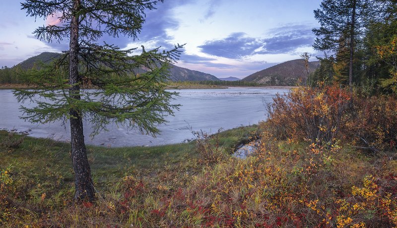 Рассвет на реке Таскан.photo preview