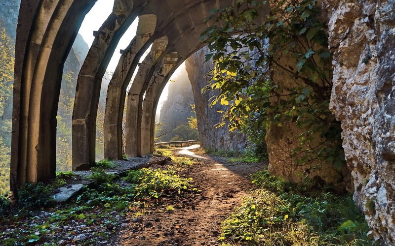 Сочи Красная поляна. Ущелье Ахцу. \