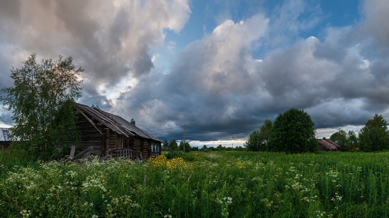 великий двор,вологодчина,кема,север,лето, Юный вечер.photo preview