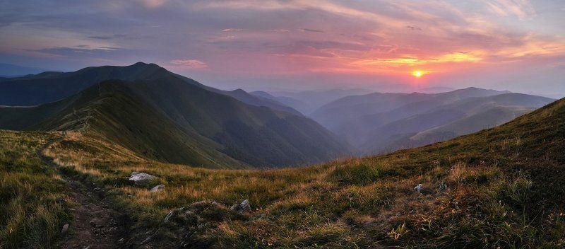 Закат над Боржавой...photo preview