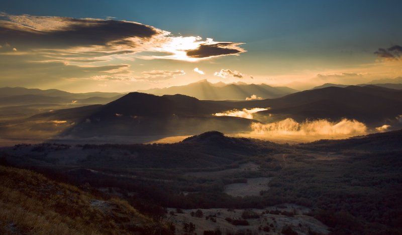 горы, лаго-наки, рассвет Долина рассветнаяphoto preview