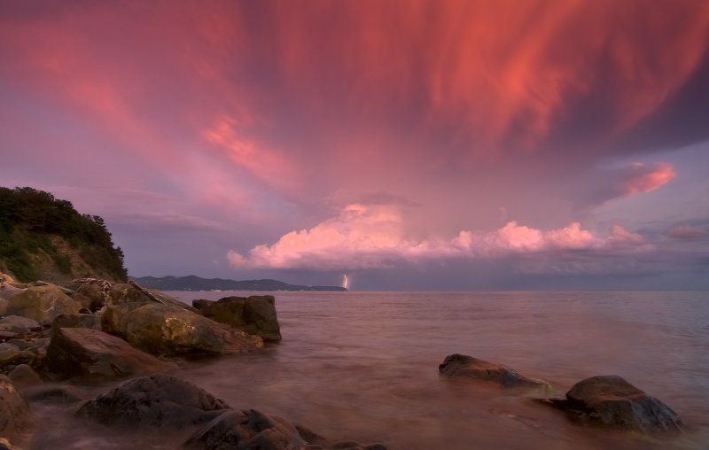 море, закат Грозоваяphoto preview