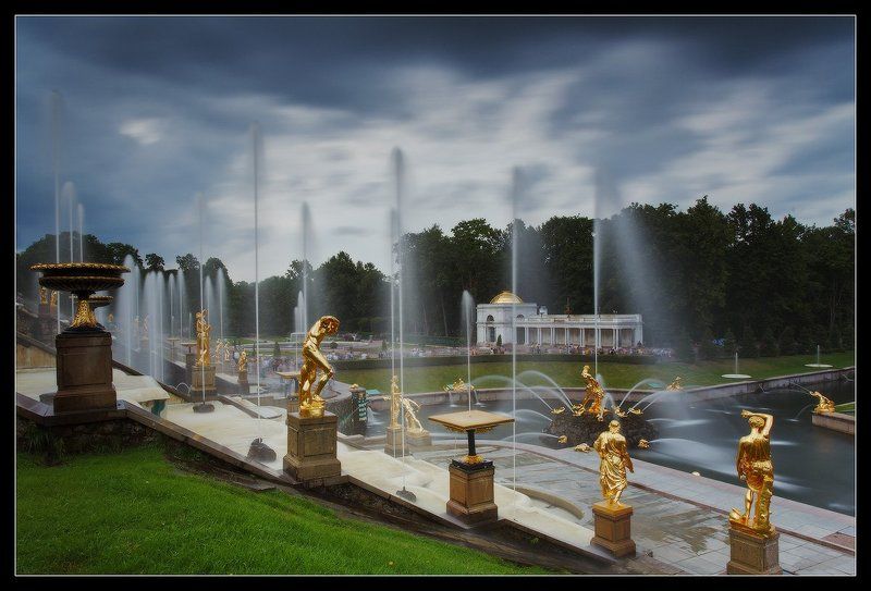 петергоф, самсон, каскад Там, где фонтаны подпирают небо...photo preview