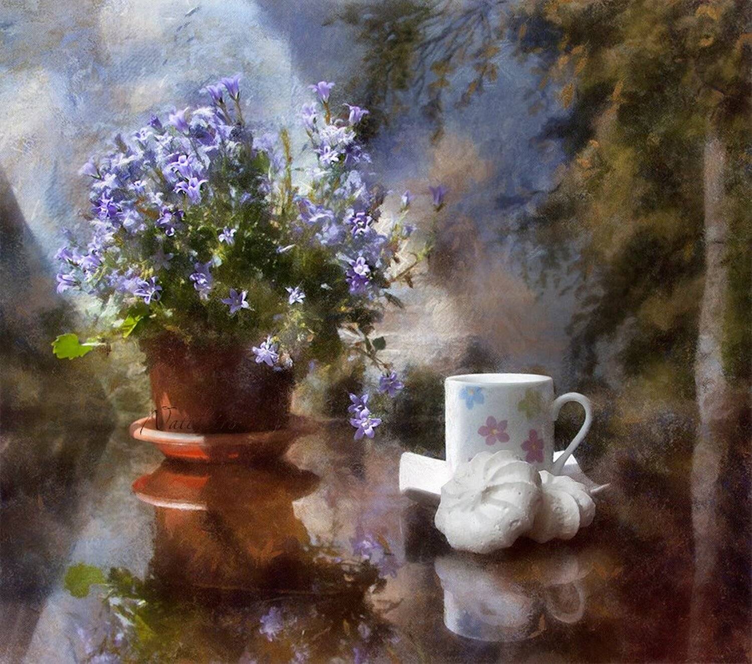 натюрморт, цветы, campanula, лето, Наталья Кузнецова (Nateletro)