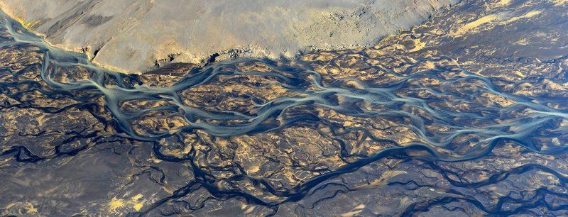 исландия Панорама небольшой горной рекиphoto preview