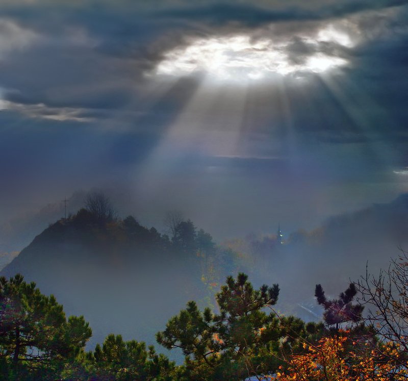 украина, каменец-подольский, львов, туман Туманное утро под Замковой горойphoto preview