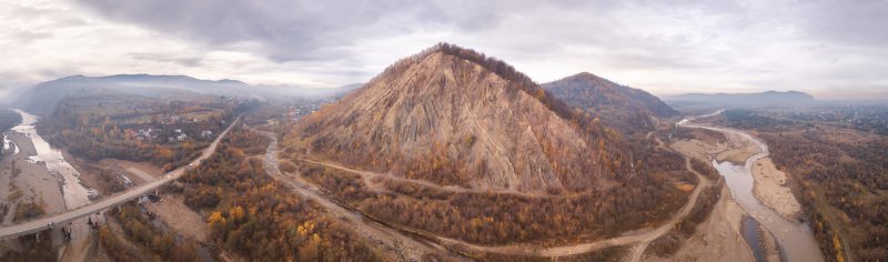 горы, карпаты, ноябрь, осень, панорама, прикарпатье, река, украина Ноябрь в Прикарпатьеphoto preview