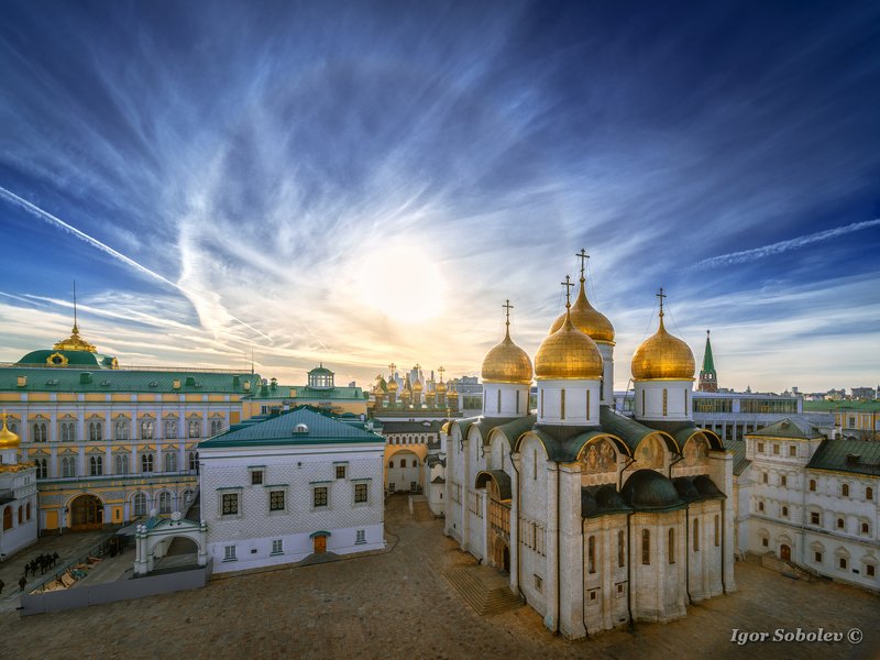 гало, москва, успенский собор, кремль, halo, moscow, assumption cathedral, kremlin Галоphoto preview