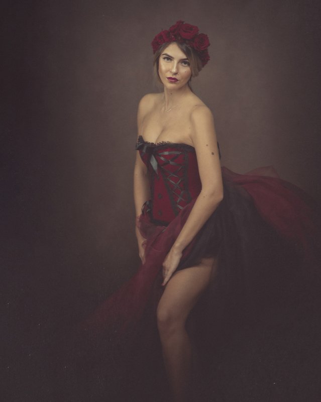 cabaret portrait woman painterly  Portrait of Melitaphoto preview