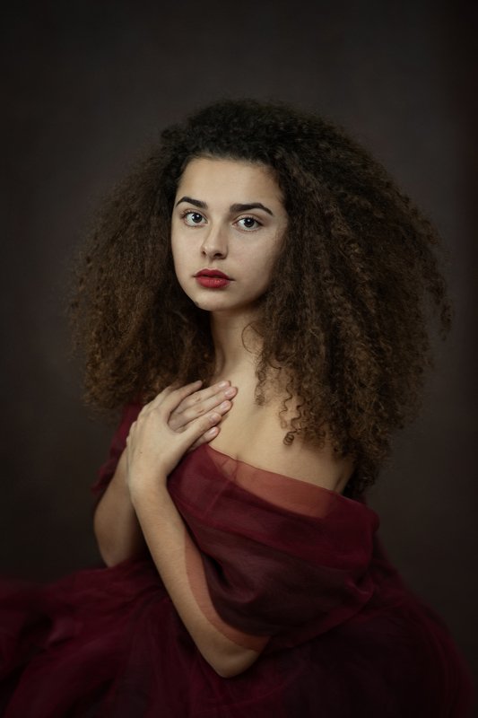 portrait woman painterly Portrait of Patriciaphoto preview