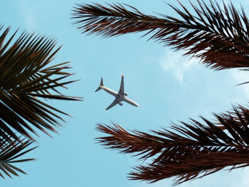 турция, небо, самолет, анталия Турецкие авиалинии фото превью