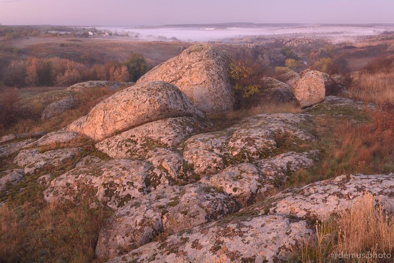 рассвет, осень, туман, актово, актовский каньон, камни, текстуры Рассвет в каньоне. Актовский каньон.photo preview