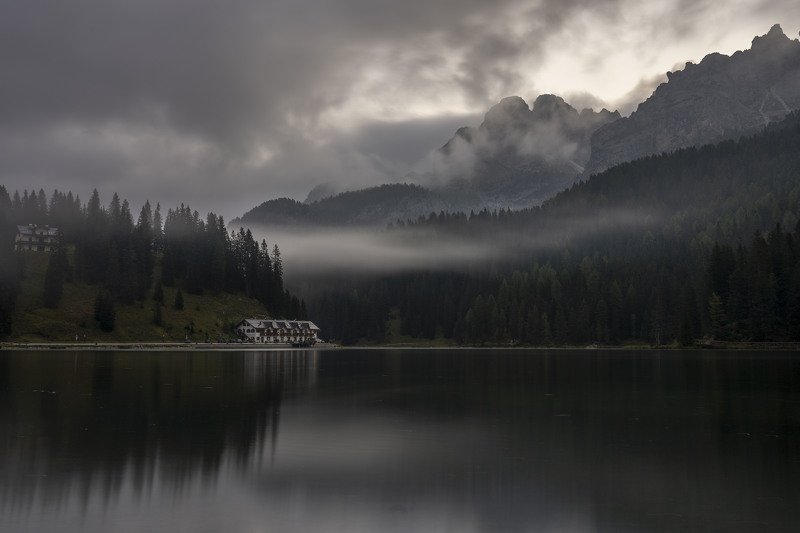 Туманное утро на озере Мизуринаphoto preview