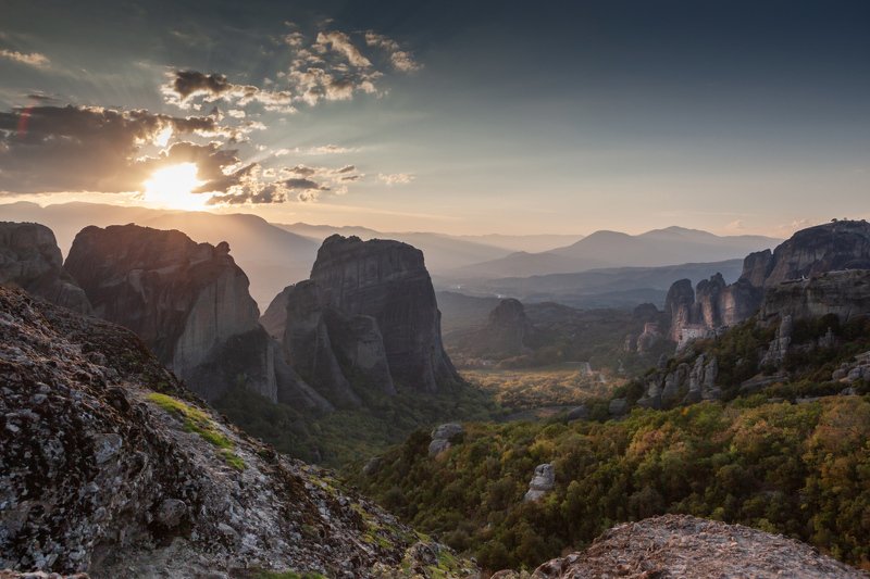 Закат над Метеорами.photo preview
