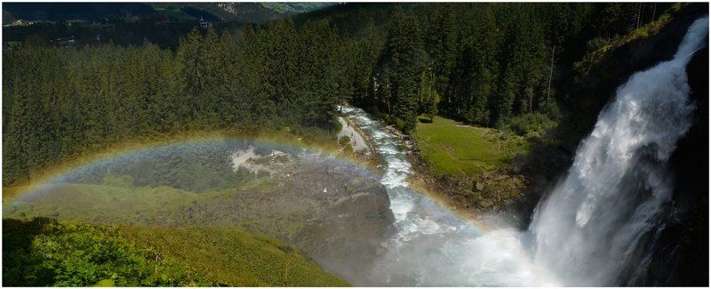 водопад, в, австрии, 382, м радугаphoto preview