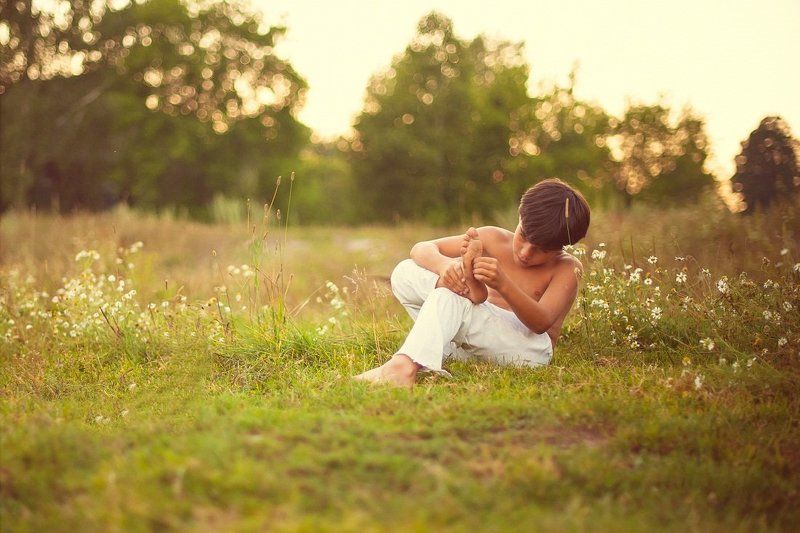 дети, портрет, деревня, вечер photo preview